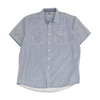 Blue Check Short Sleeve Button Down