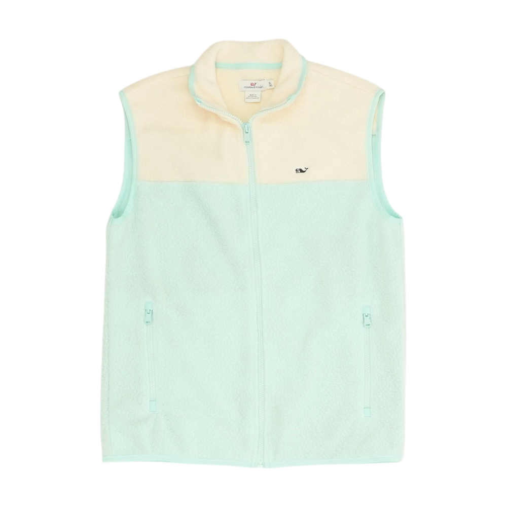 Green Color Block Vest