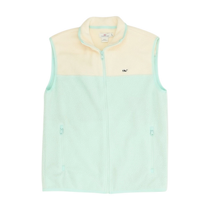 Green Color Block Vest