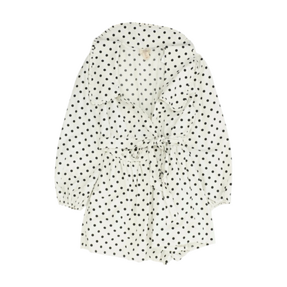 White Polka Dot Romper