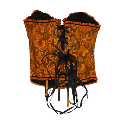 Orange Print Blouse