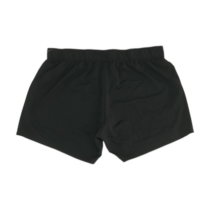 Black Solid Active Shorts