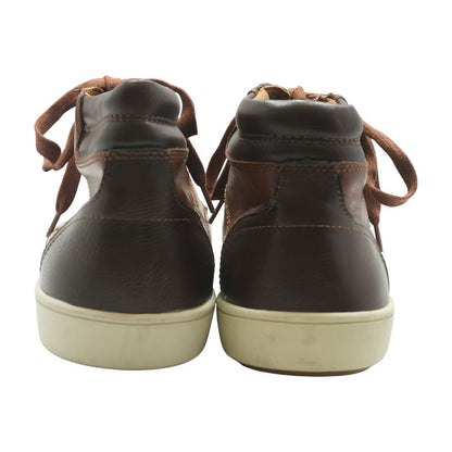 Fray Brown High Top Athletic Shoes