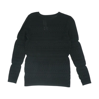 Black Striped Pullover Sweater