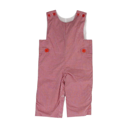 Red Check Sleeveless One-Piece