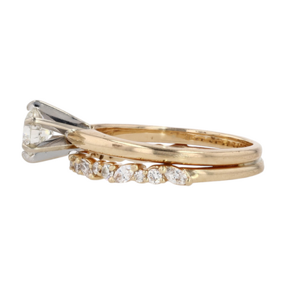 5/8 ctw 14K Yellow Gold Diamond Engagement Ring
