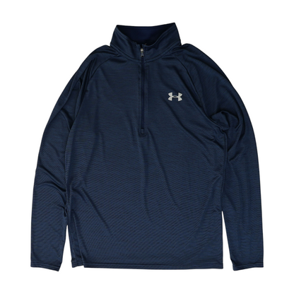 Navy Solid 1/4 Zip Pullover