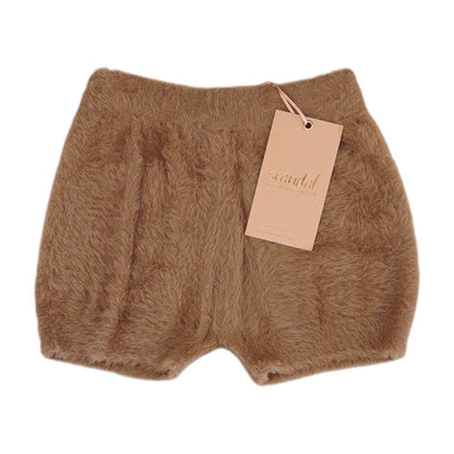 Brown Solid Pajama Bottom