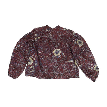 Multi Floral Long Sleeve Blouse