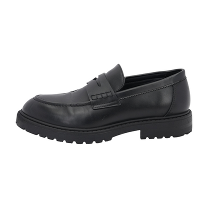 Black Slip-On Casual Shoes