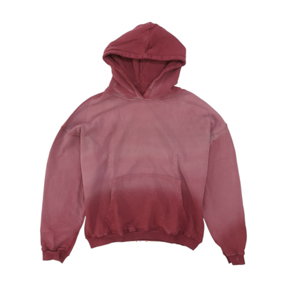 Red Solid Hoodie Pullover