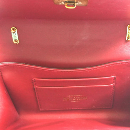 Red Small Devotion Bag in Quilted Nappa Leather
