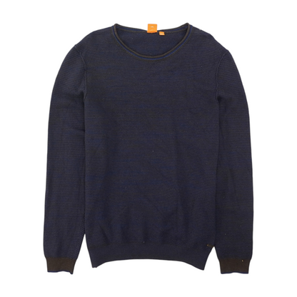 Blue Striped Pullover Sweater