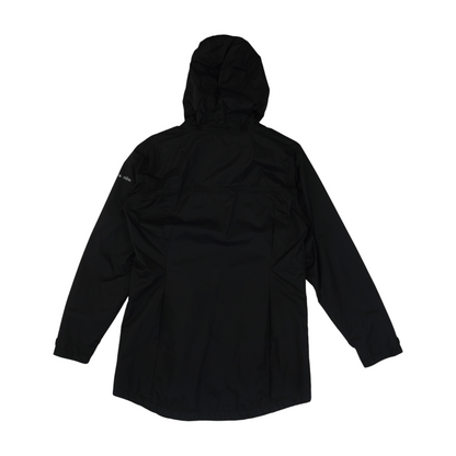Black Solid Rain Jacket
