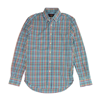 Multi Check Long Sleeve Button Down