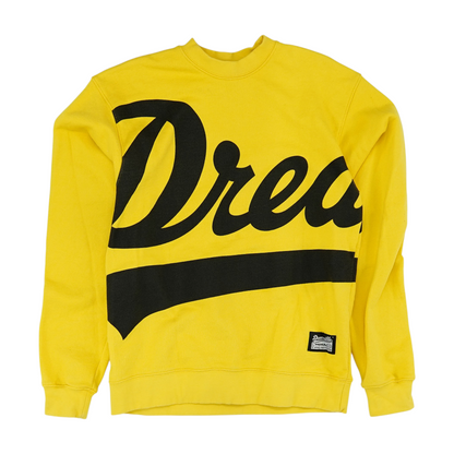 Yellow Solid Sweatshirt Pullover