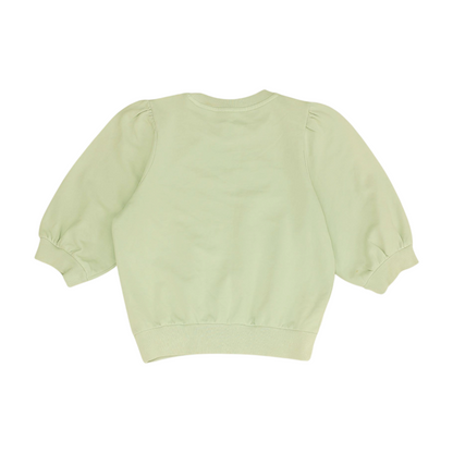 Green Solid Sweatshirt Pullover