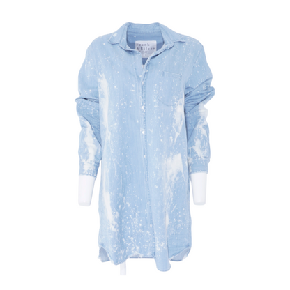 Blue Tie-Dye Mini Dress