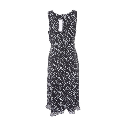 Black Petite Polka Dot Midi Dress