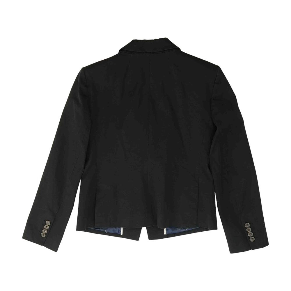 Black Solid Blazer