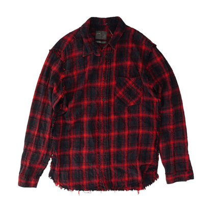 Red Plaid Flannel Button Down