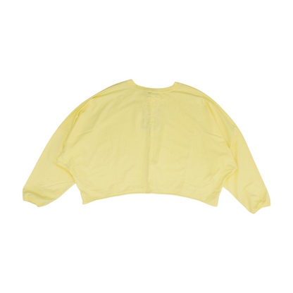 Yellow Solid Sweatshirt Pullover