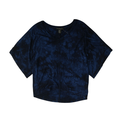Navy Tie-Dye Blouse