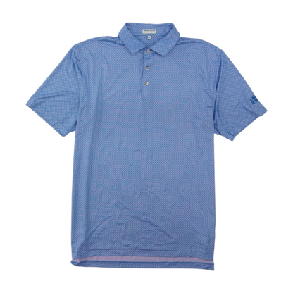 Blue Print Short Sleeve Polo