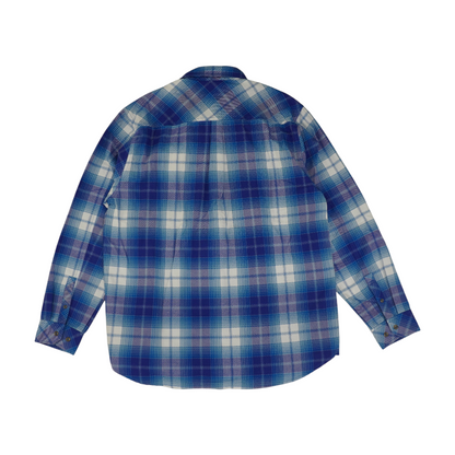 Blue Plaid Flannel Button Down
