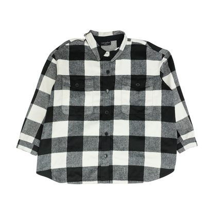 Black Plus Size Check Jacket
