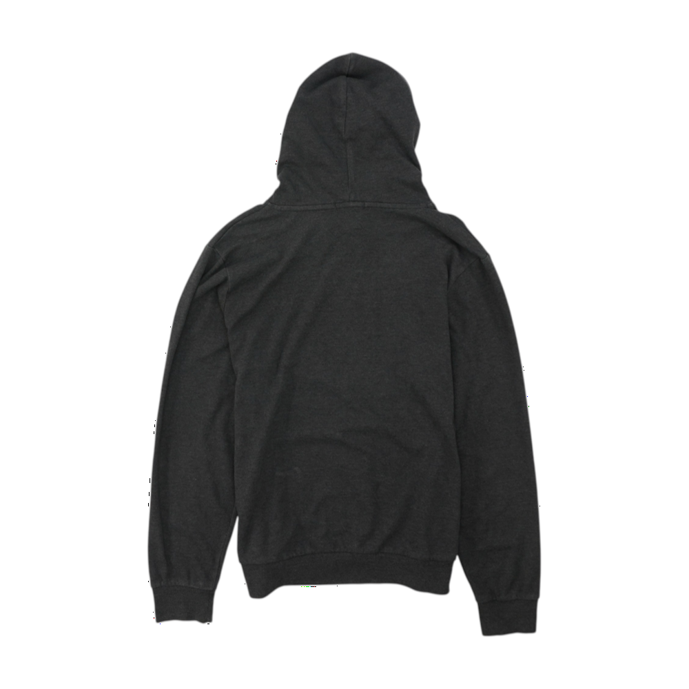 Gray Solid Hoodie Pullover