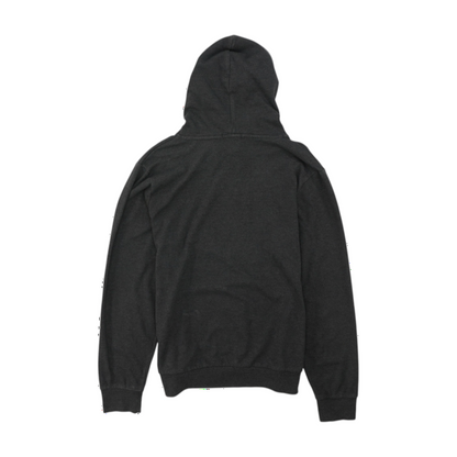 Gray Solid Hoodie Pullover
