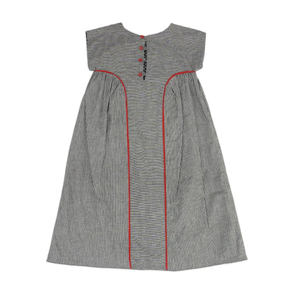 Gray Striped Dress