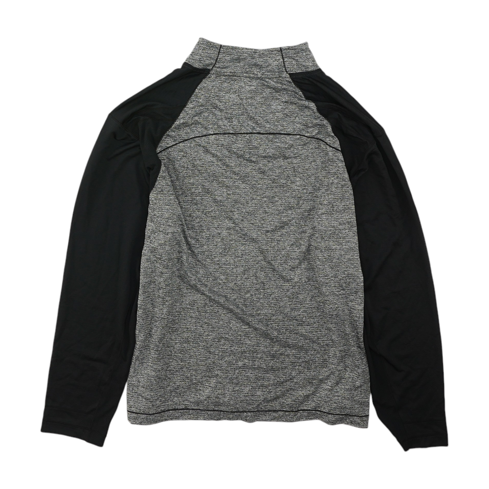 Black Solid 1/4 Zip Pullover