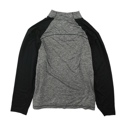 Black Solid 1/4 Zip Pullover