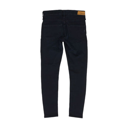 Navy Solid Mid Rise Jeans