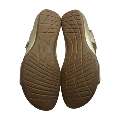 Gold Wedged Sandals