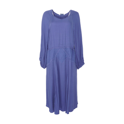 Blue Plus Midi Dress