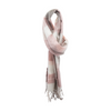Pink Plaid Wool Scarf