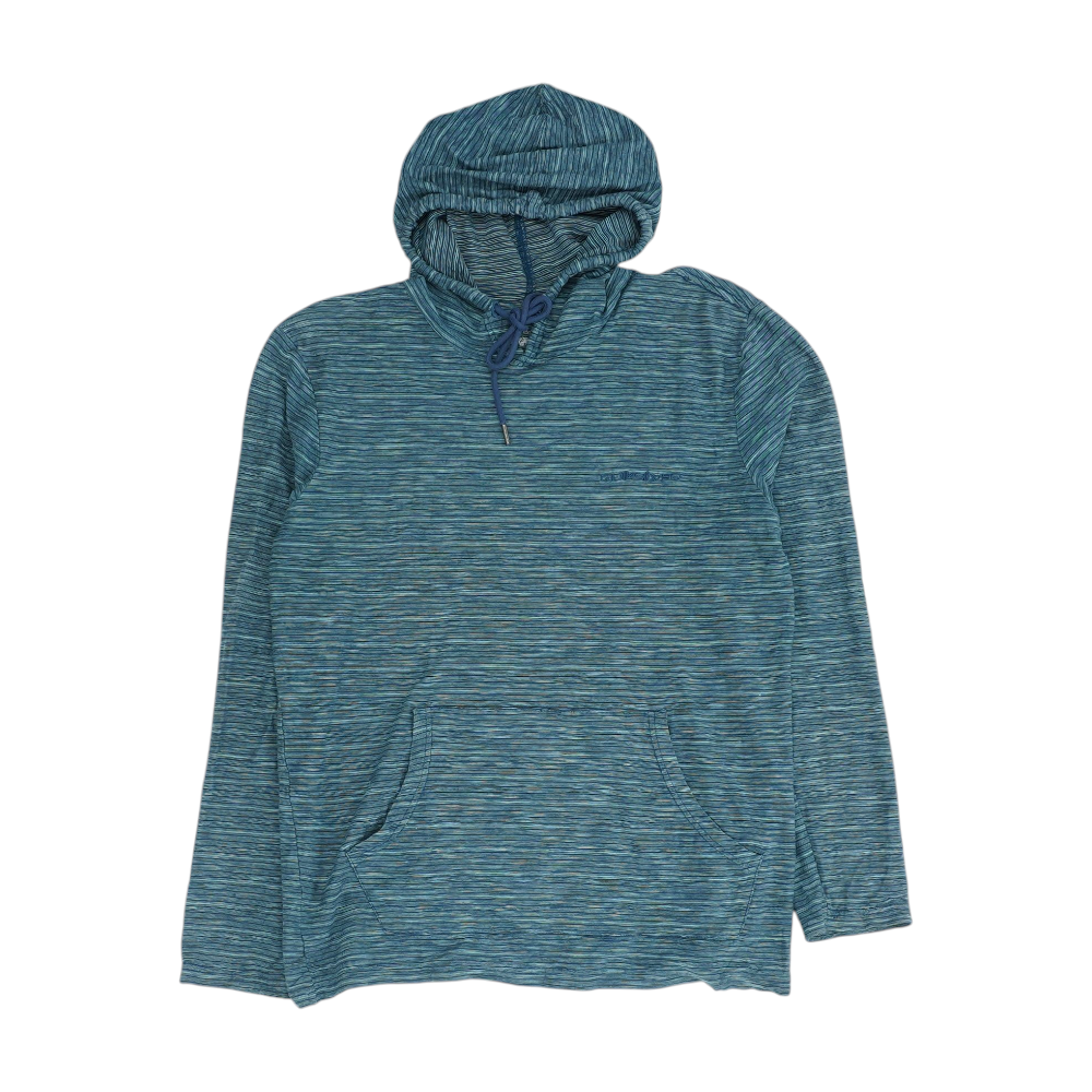 Blue Striped Hoodie Pullover