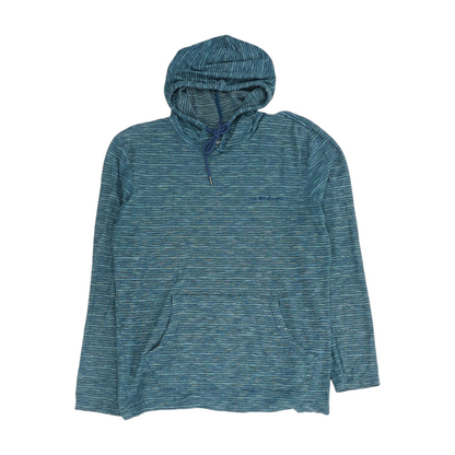Blue Striped Hoodie Pullover