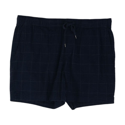 Navy Check Cargo Shorts