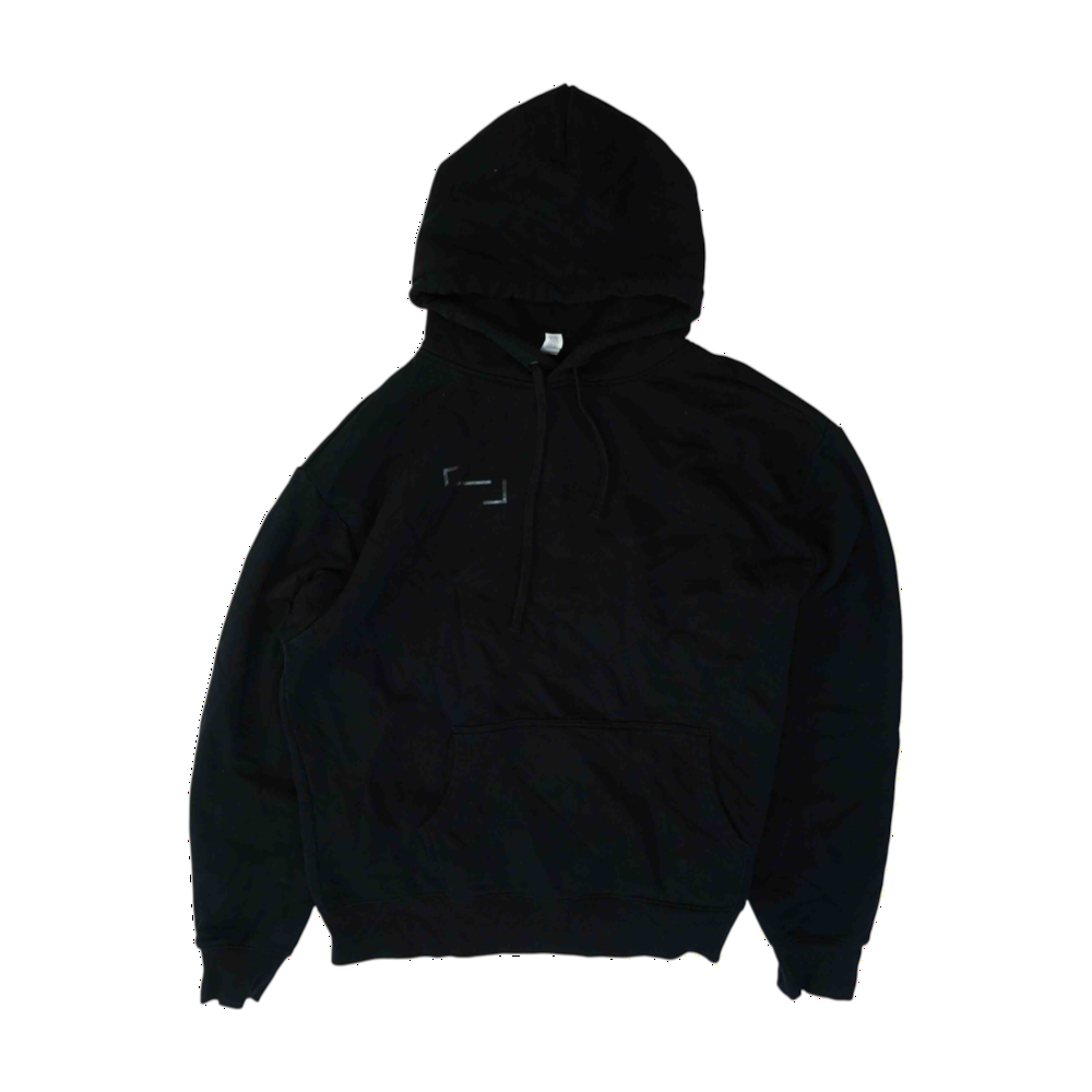 Black Solid Hoodie Pullover