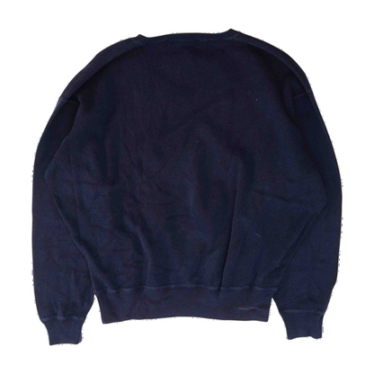 Navy Solid Pullover Sweater