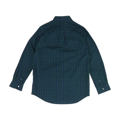 Blue Check Long Sleeve Button Down