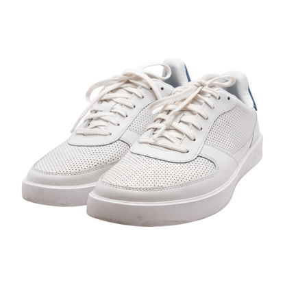 White Lace-Up Casual Shoes