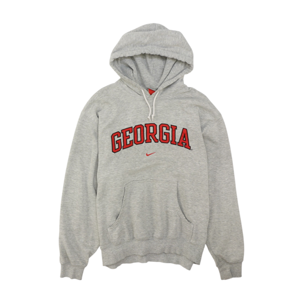 Gray Georgia Bulldogs Solid Hoodie Pullover