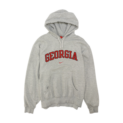 Gray Georgia Bulldogs Solid Hoodie Pullover