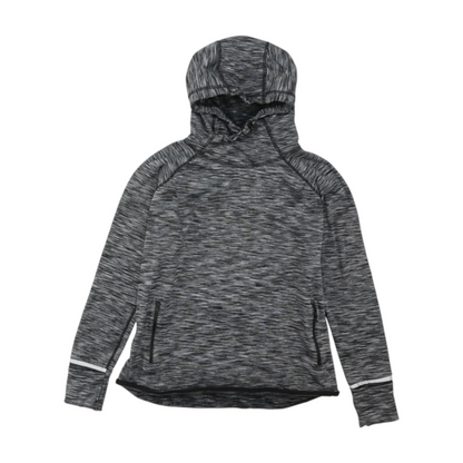Gray Solid Hoodie Pullover
