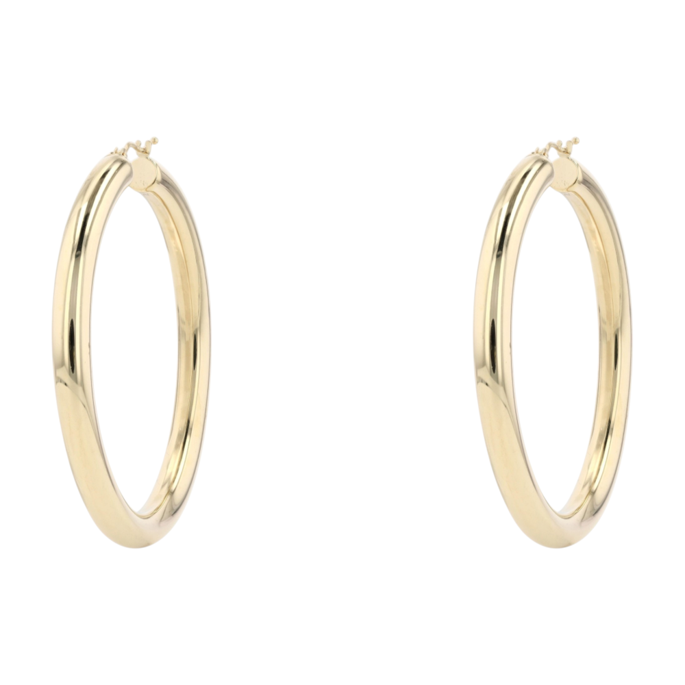 14K Yellow Gold Hoop Earrings